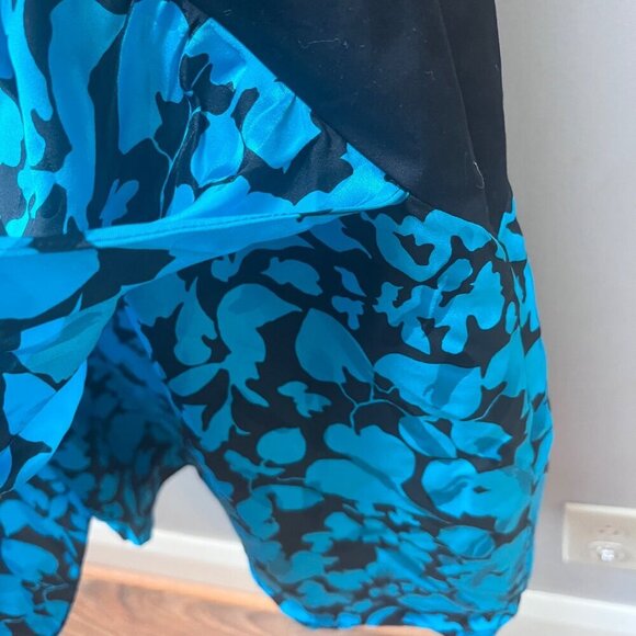 Anthropologie Leifsdottir Women's Sleeveless Silk Dress Size 10‎ Blue & Black - Picture 7 of 7